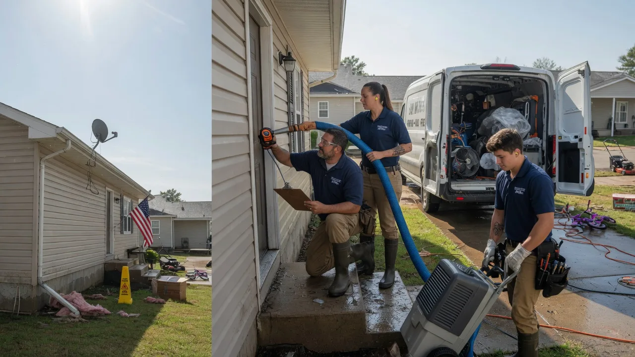 Ceiling Water Damage Restoration in Bushton, KS near me